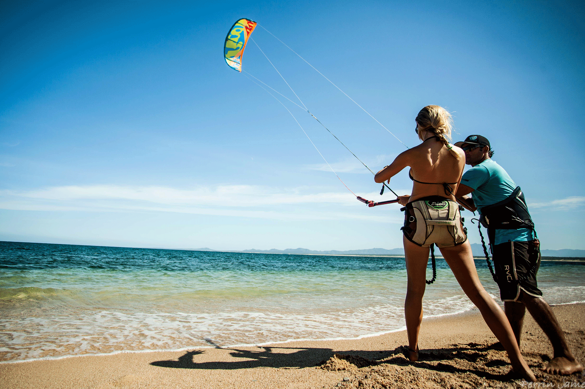 Kites flying in La Ventana Baja