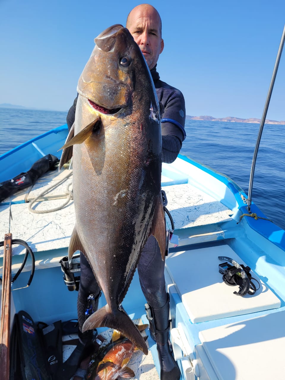 Spearfishing from the panga