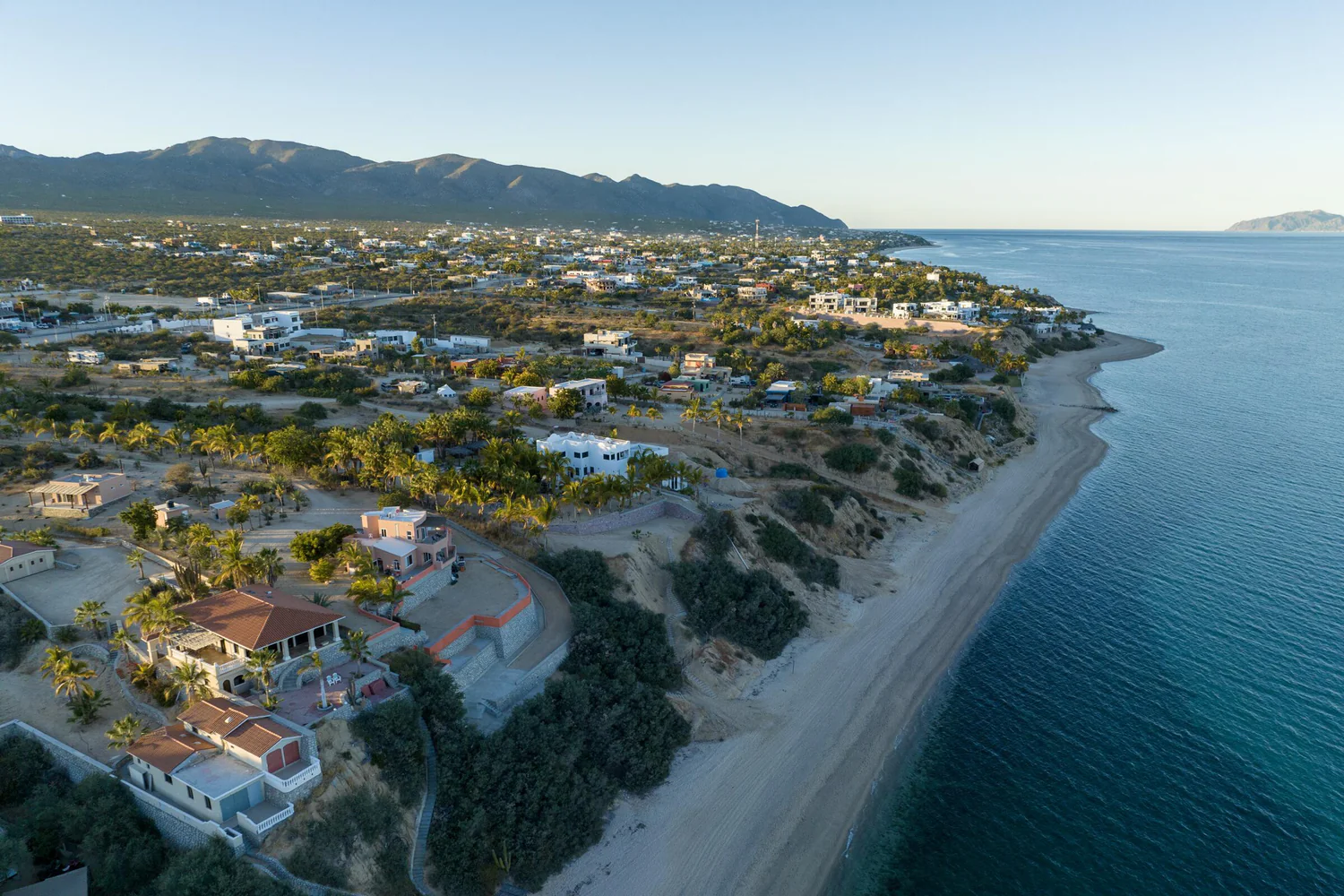 Aerial view of La Ventana fishing waters