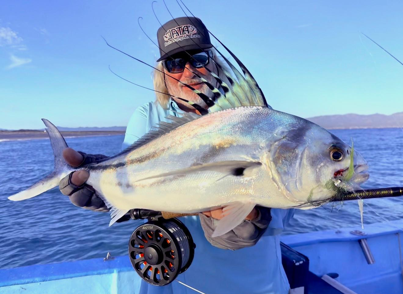 Fly fishing Palapas Ventana La Ventana BCS Mexico - trophy fish