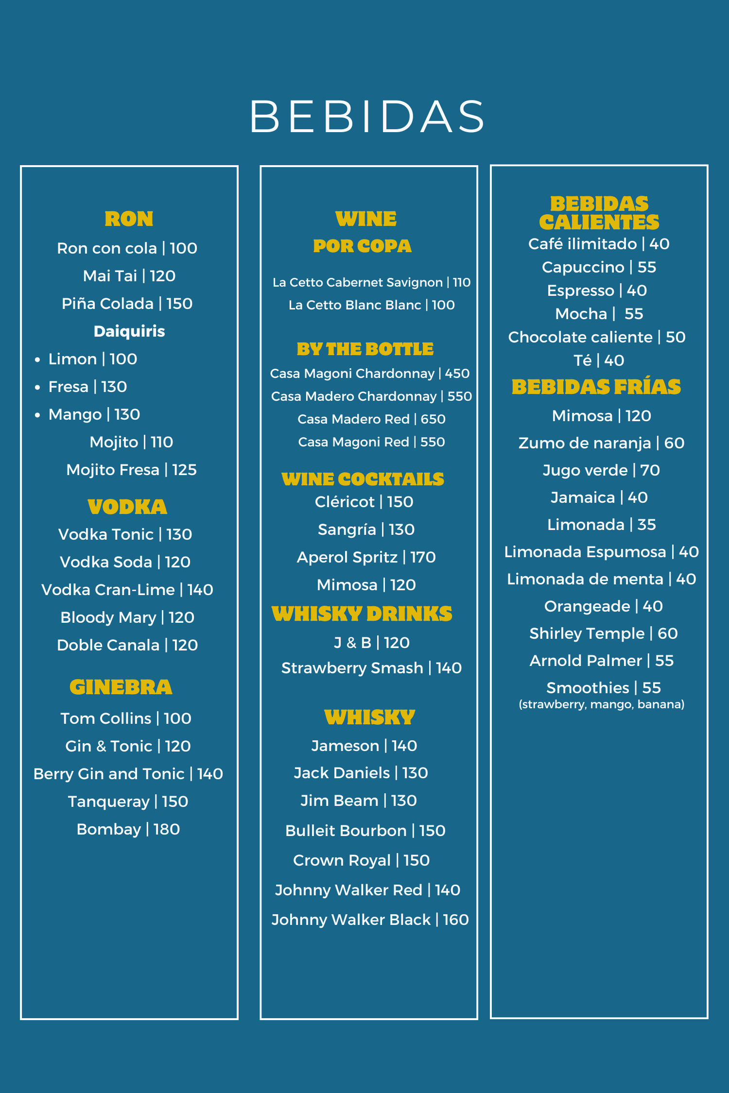 Menú en Español - Página 8