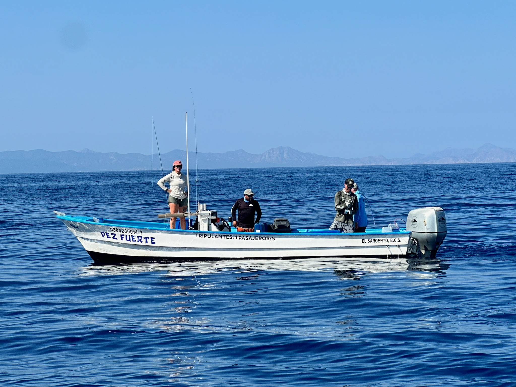 Fly fishing boat at Palapas Ventana